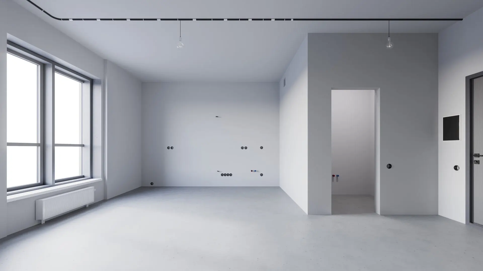 Квартира с отделкой White box